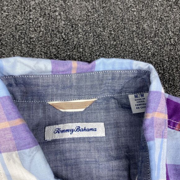 Tommy Bahama Shirt Short Sleeve Button Front Mens Cotton Multicolor Size Medium - Picture 3 of 5